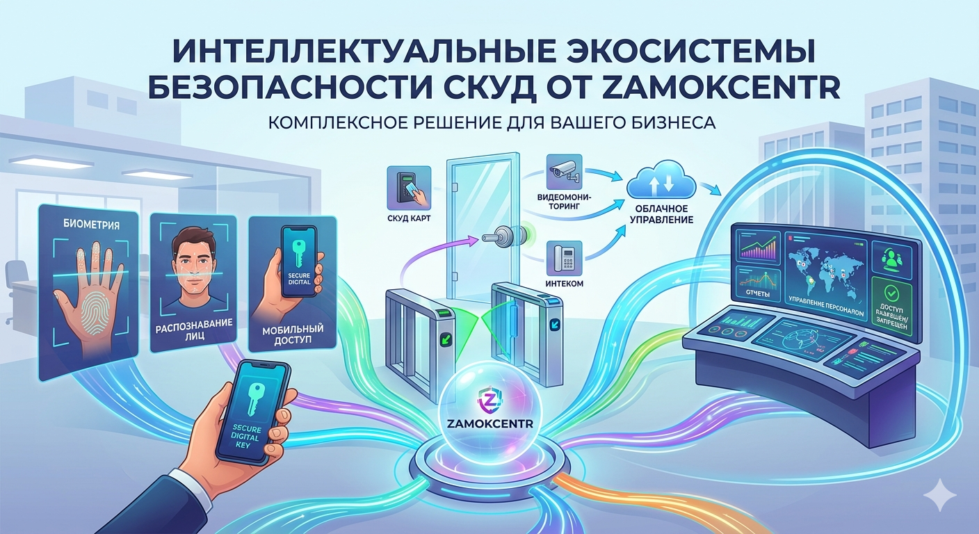 Интеллектуальные экосистемы безопасности СКУД от ZamokCentr